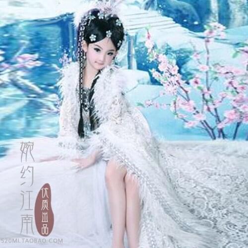 Xue Mei Fox Beauty Fox Fairy Exotic Style Hanfu Costume for Little Girl Princess Costume Hanfu Cosplay Hanfu Costume for Girl