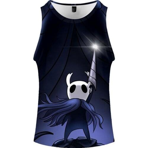 Game Hollow Knight Vest Men Women Summer Fitness Tops Action Adventure Game 3D Print Cosplay Sports Vests Top
