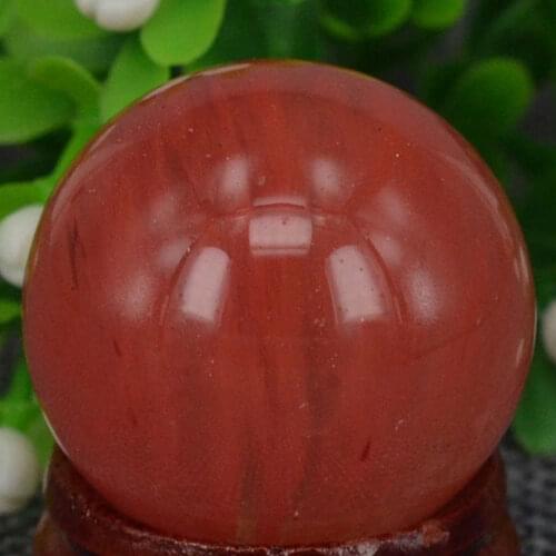 1.2")30MM Nice Gemstone Cherry Quartz Sphere Crystal Globe Ball Chakra Healing Reiki Stone Carving Crafts,Minerals