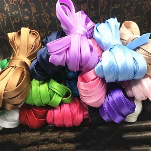 1M Satin Ribbons Folded Edging Strips Clothing Mattresses Cheongsam Fabric Cloth DIY Crafts Ribbon Handmade Christmas Gift