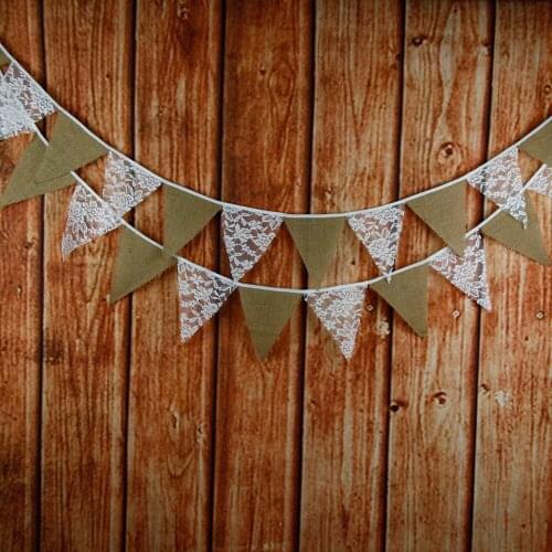 3.2M Lace Fabric Wedding Party Linen Lace Flag Supplies Vintage Banner Home Decoration Church Xmas Event Supplies DIY HG0193