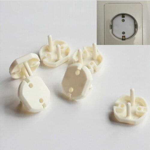 30pcs/lot Euro Standard Children Electrical Safety Protective Socket Cover Cap Two Phase Baby Security TRQ0136