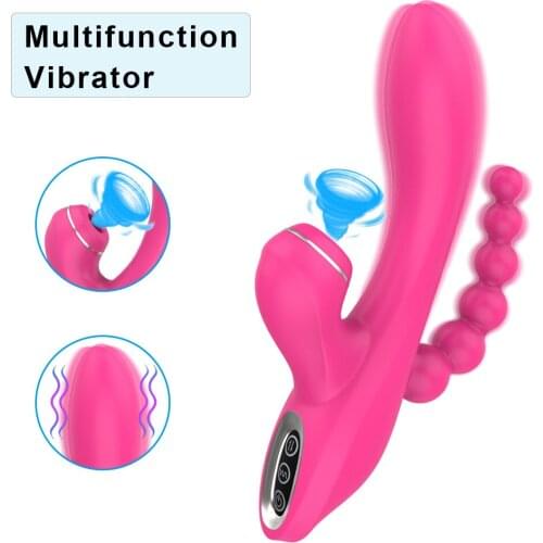 7 Vibration Modes 3 Speeds Rabbit Sucking Dildo Vibrator For Women Vagina Anal G Spot Clitoris Stimulator Female Masturbation