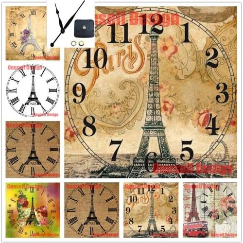 Top popular Tower 5d diamond painting with clock 5d diamond embroidery full set with clock rhinestone pictures diamond mosaic