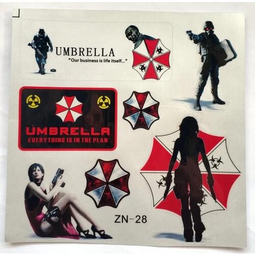 Car Stickers Umbrella Corporation Creative Reflective Decoration Decals For Tablet Laptop Computer Case Auto Tuning Styling D16