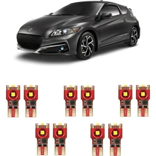 10pc w5w Car LED lighting For honda LEGEND 2 3 4 LOGO (GA) NSX PRELUDE SHUTTLE STREAM clarity crz crosstour interior light kit