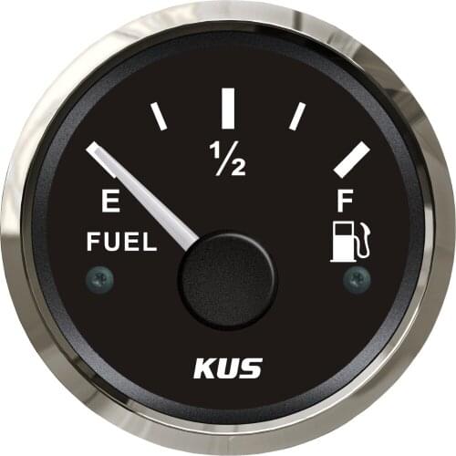 KUS 52mm Car Boat Fuel Level Gauge 0~5V Fuel Level Meter Waterproof Fuel Gauge With Backlight For Motocycle Yacht etc