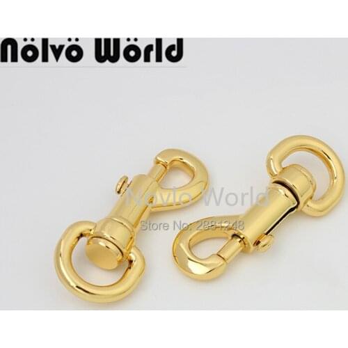 Nolvo World 5-20-100 pieces 14mm 3 colors Deep gold Snap Hooks Hardware Buckles for bag parts accessories