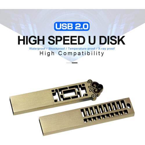 Sculpture Metal USB 3.0 Pendrive флешка 128 GB cle USB Flash Drives 64GB 32GB 16GB Flash Drive Portable Memory Stick Pen drive