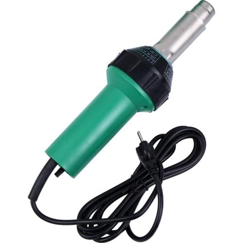 1600W Hot Air Welding Machine Kit Plastics Heat-Welders Tools Set With Welding Speed Nozzle & Roller Rod Temperature regulating