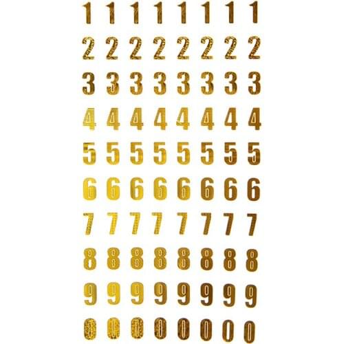 Stickers Digital Letter Number Tags DIY Decals For Album Notebook Decoration Paper Craft Scrapbooking