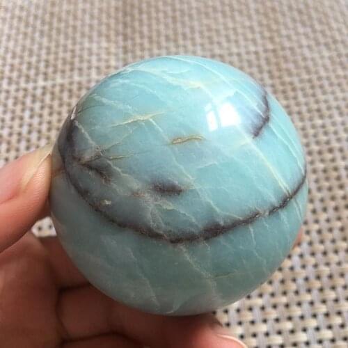 Natural caribbean calcite Crystal ball Power Ball Orb Natural stones and minerals reiki Healing for home decoratio