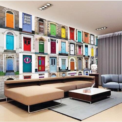 Beibehang custom wallpaper papel de parede para quarto em 3d Eurowindows TV background wall Modern living room sofa 3d wallpaper