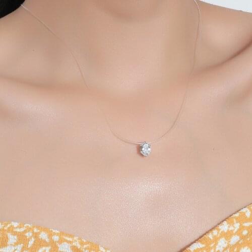 Necklace Designed for Women Gold Color Prong Set Cubic Zirconia Pendant Necklace Accessories Necklace Surprise Gifts for Friends
