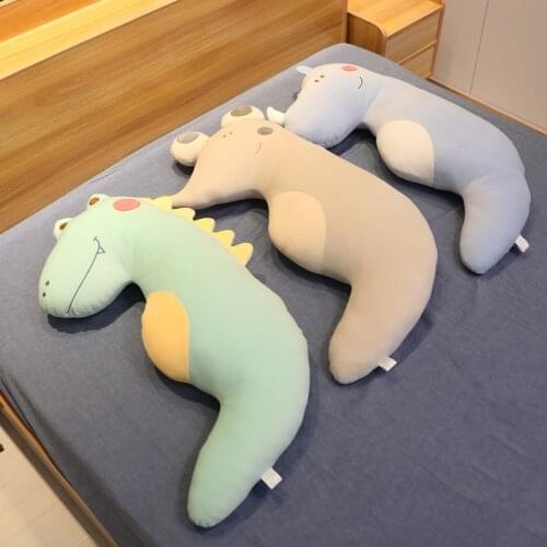 80/100cm Cute Rhino Mouse Crocodile Plush Toy Soft Animal Cartoon Pillow Lovely Christmas Gift For Kids Kawaii Valentine Present