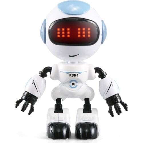 Robot Toys for ChildrenTouch-sensitive Sound Effect Lighting Mobile Phone Holder Puzzle Movable Alloy Robot Childrens Toy