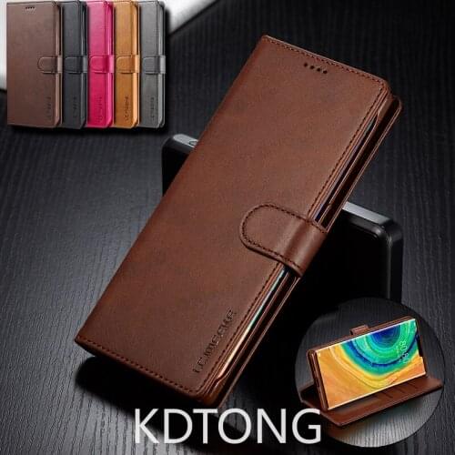Luxury Wallet Flip Case For HUAWEI P40 P30 P20 P10 Mate 30 20 10 P Smart Z Pro Plus Lite Card Slot Matte Magnetic Leather Cases