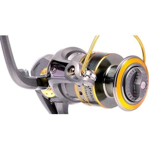 Fishing Reel 1000-6000 series 6 Bearing Anti-corrosion Fishing Reel Suitable for Saltwater Aluminium Freshwater Area Fishing