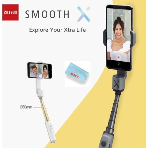 New Selfie Stick Phone Gimbals Handheld Stabilizer Palo Stick for iPhone HuaWei XiaoMi Redmi SamSung Smartphones Zhiyun Smooth X