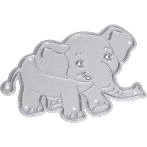 Elephant Metal Cutting Dies Stencil DIY Scrapbooking Album Paper Template