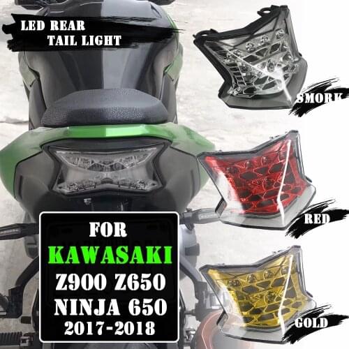 For Kawasaki Ninja 650 Z900 Z650 Z 650 17-2018 Motorcycle LED Rear Tail Light Brake Stop Light Turn Signals Light Indicator MOTO