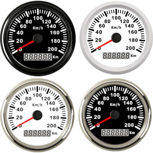 Universal 85mm GPS Speedometer 200km/h 120km/h Car Speedometer Gauge for Truck Marine Boat With Backlight 12V 24V for BMW e39