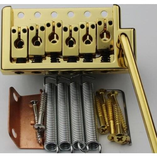 Vintage Style Tremolo Guitar Bridge BS201 Gold