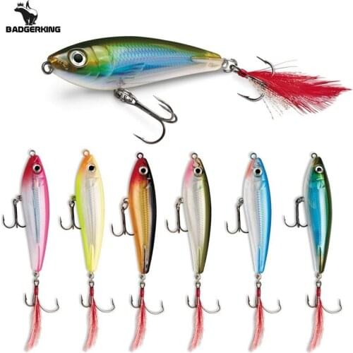 12g / 7.2g top water wobblers pencil fishing lure surface dog walking pencil whopper plopper minnow for perch and trout fishing