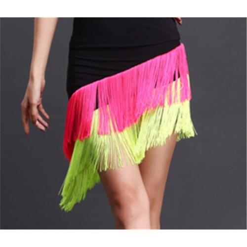 Latin Dance Skirt New Sexy Women Samba Tango Kinds Of Tassels Dresses Satge Competition Performamnce Salsa Lady Latin Dancewear