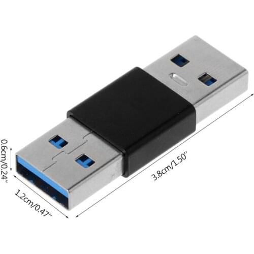 YYDS High Speed USB 3.0 Male to Male M-M Extender Adapter Gender Changer Connector Coupler