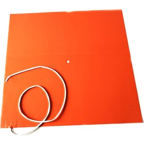 230V 970*1005*1.5mm 4000W Silicone Heater for 3d printe adhesive 1 side 100k thermistor 2000mm lead wire