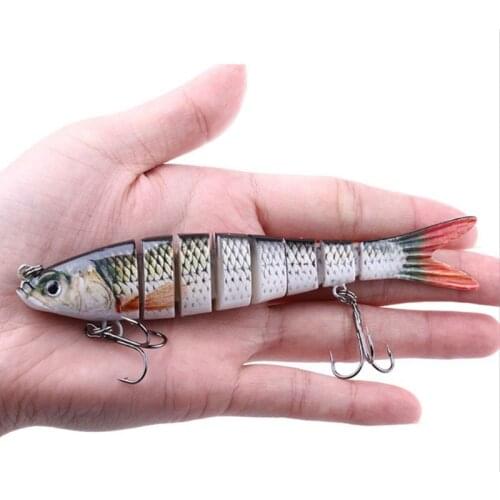 27g Sinking Wobblers Fishing Lures Jointed Crankbait Swimbait 8 Segment Hard Artificial Bait Saltwater Bass Fishing Tackle Lure