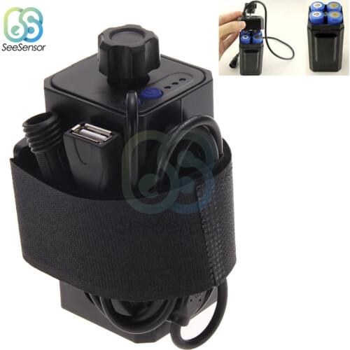 4 x 18650 Waterproof Battery Storage Case Holder Battery Pack Case House Cover For Bicycle Tail Light Headlight Bike Lamp