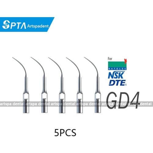 5pcs GD4 dental scaler tips teeth whitening dental equipment ultrasonic dental scaler tip GD4 for SATELEC NSK GNATUS DTE