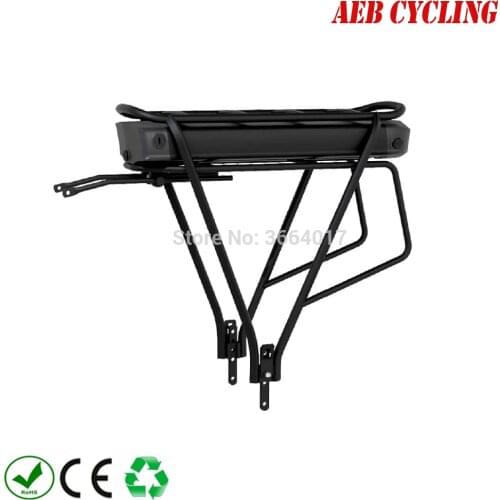 Free shipping to EU 250W-1000W Ebike Li-ion 18650 battery pack 48V 13.6Ah RB-1 rear rack e-bicycle battery pack for cargo bike
