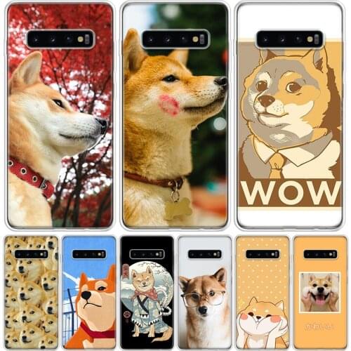 Japanese Shiba Inu Cute Smile Dog Cover Phone Case For Samsung Galaxy A51 A71 A50 A10 A20E A30 A40 A70 M30S A01 A21 A6 A7 A8 A9
