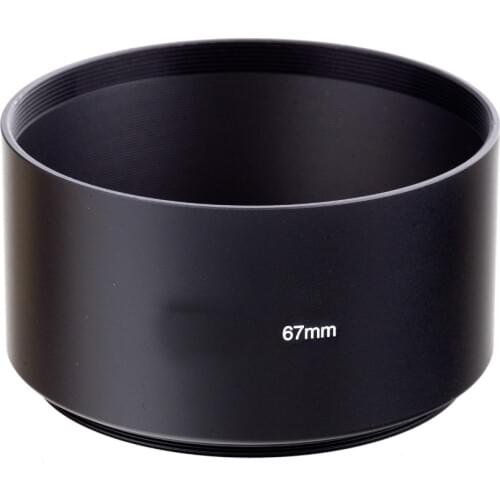 67mm black long Metal LENS HOOD for canon nikon For s&ny 67mm lens