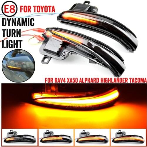 Dynamic Turn Signal Light LED Side Mirror Indicator Blinker Light For Toyota RAV4 XA50 2019 2020 / For Toyota Tacoma 2016 - 2019