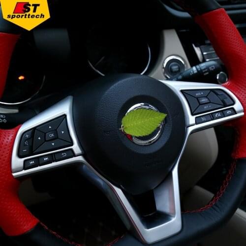 For Nissan X-Trail X Trail 2017 2018 2019 ABS steering wheel sequins decorative frame patch Car-styling