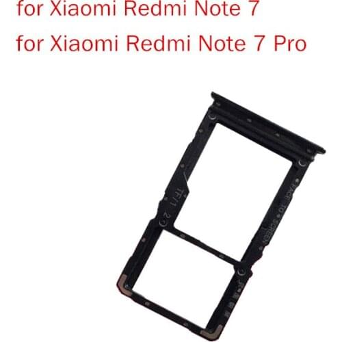 For Xiaomi Redmi Note 7 Pro Card Tray Holder SIM Card SD Card Slot Holder Adapter for Xiaomi Redmi Note 7 Repair Spare Parts