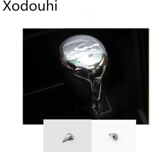 Car head sequin trim gear cover shift knob control lamp frame moulding 1pcs For Toyota Vios/Yaris sedan 2017 2018 2019