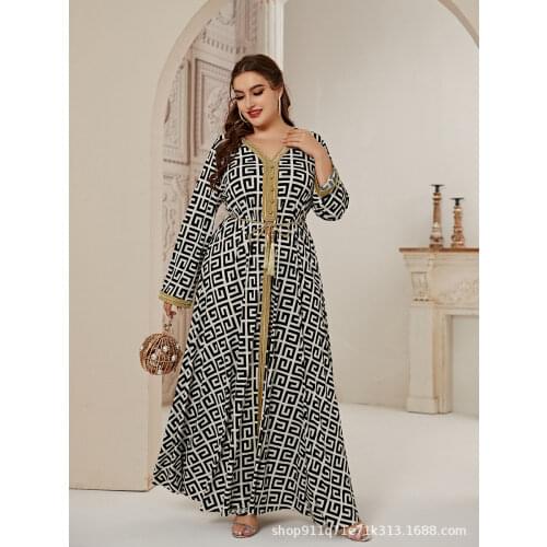 Eid Turkey Muslim Dress Women V Neck Kaftan Jubah Long Robe Abaya Hijab Vestidos Mujer Islamic Clothing Duabi Arabic Mulsuman