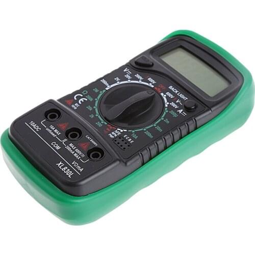 Temperature Meter Handheld LCD Digital Multimeter Tester XL830L Without Battery 85AC