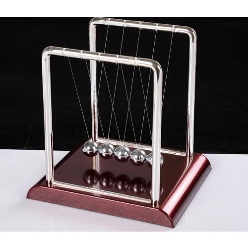 Classic Toys Magic tricks Newtons Cradle Steel Balance Ball Physics Science Pendulum Educational Desk Display Toys for Children