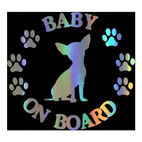 Laser reflective stickers for automobiles and motorcycles, auto accessories. Vinyl stickers, raincoats, PVC, dogs, creativity