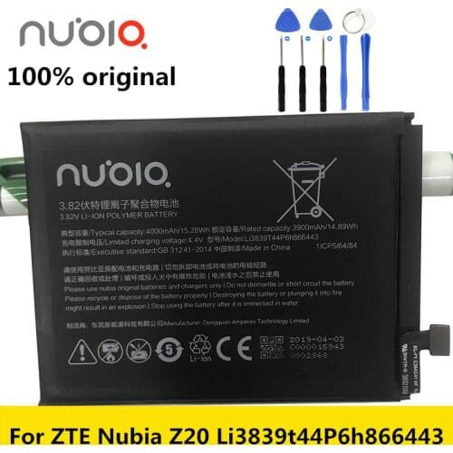 Nubia New High Quality Original 4000mAh Replacement Battery For ZTE Nubia Z20 Li3839t44P6h866443 Mobile Phone