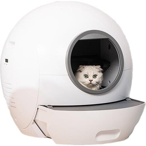 Smart pet cleaning tool automatic cat litter box pan Self-cleaning cat toilets