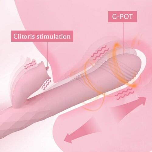 Masturbation Vibrator Retractable G-spot Stimulator Intelligent Constant Temperature Vaginal Massage Stick Female Sex Toys