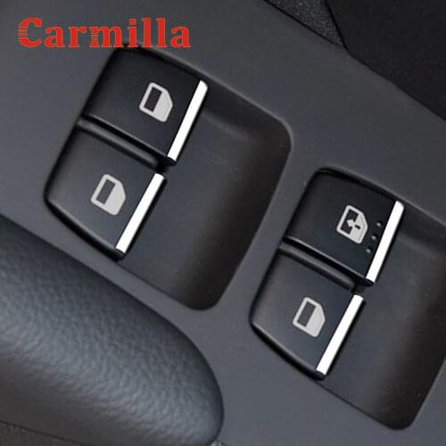 Carmilla Interior Mouldings Accessory for Hyundai Accent Verna Solaris 2016-2020 Car Door Window Switch Lift Button Cover Trim