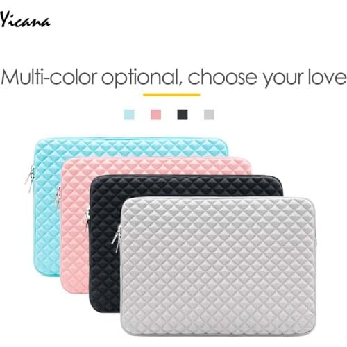 For 11 12 13 14 15 15.6 inch Laptop Sleeve case For Macbook Air Pro Ultra-book Soft Plush lining Zipper Bag